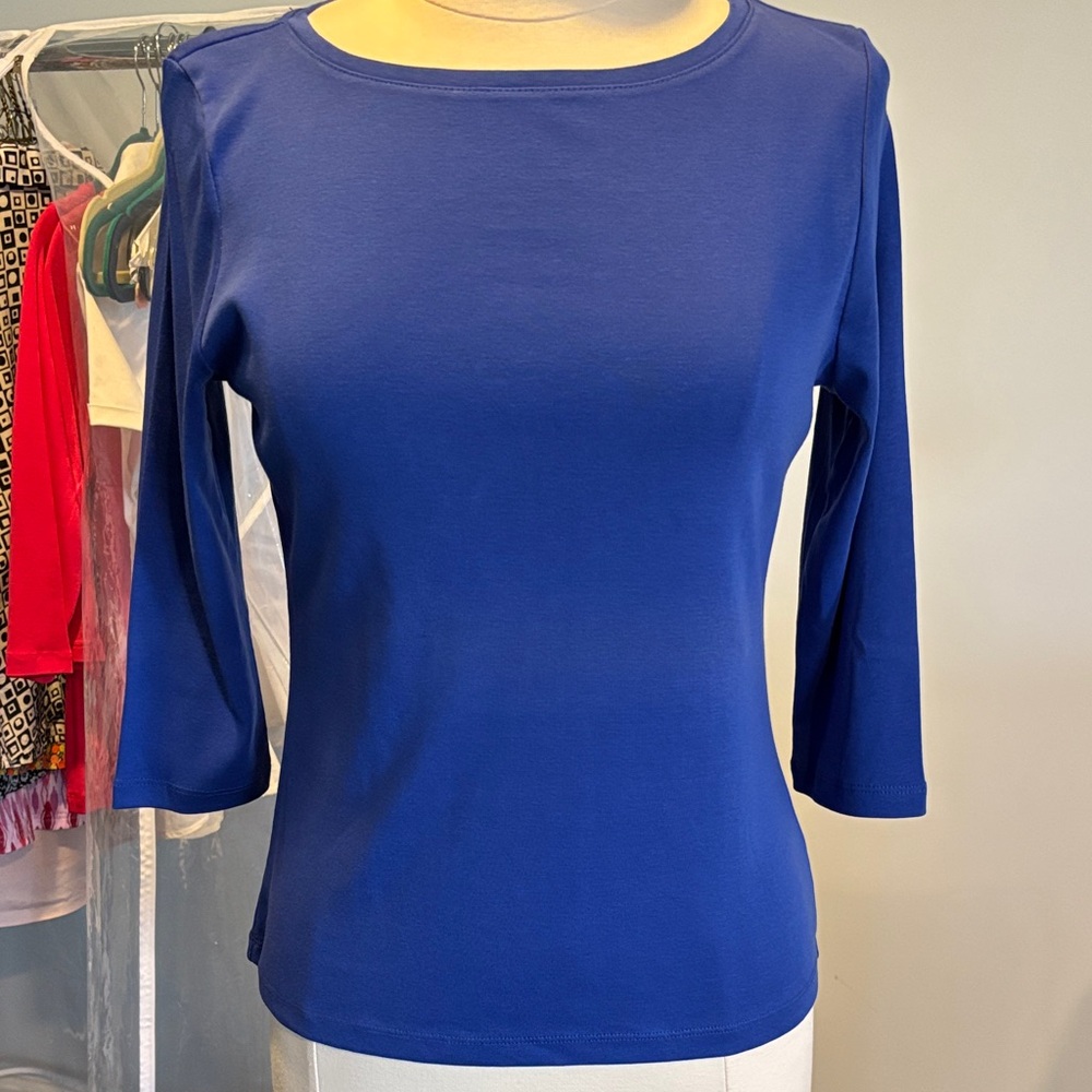 Talbots Royal Blue Long Sleeve Top